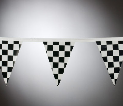 Chequered Bunting Jazz style bunting