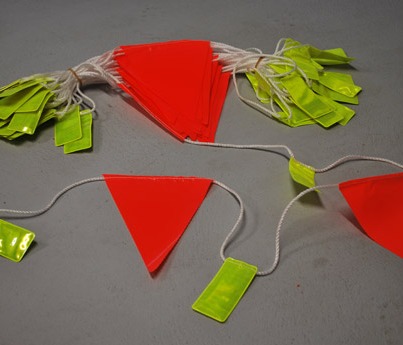 Day/Night Reflective Tab Safety Bunting
